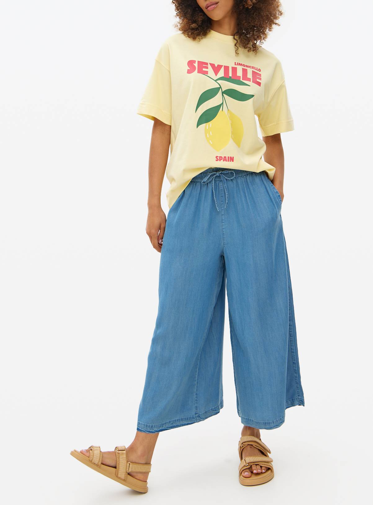 Mid Blue Tencel™ Denim Culottes 12 - Image 2